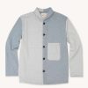 Apparel * | Shepherds Shirt In Mismatched Post Consumer Denim Best Sale