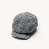 Accessories * | Baker Boy Cap In Granite Herringbone Tweed High Quality