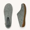 Imperfects Marketplace * | Glerups | Slip-On In Grey Wool W/ Honey Rubber Sole Closeout Sale