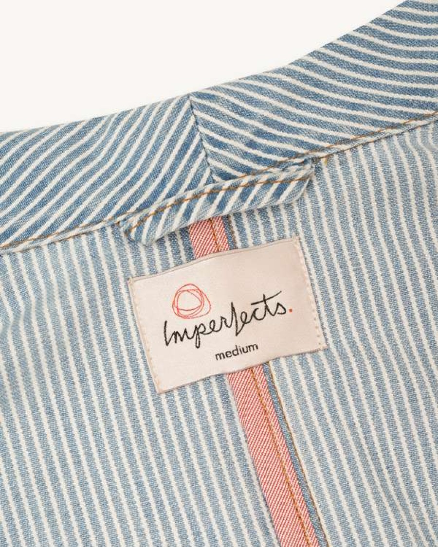 Apparel * | Shepherds Shirt In Vintage Wash Indigo Hickory Stripe | Gold Thread Special Best Sale