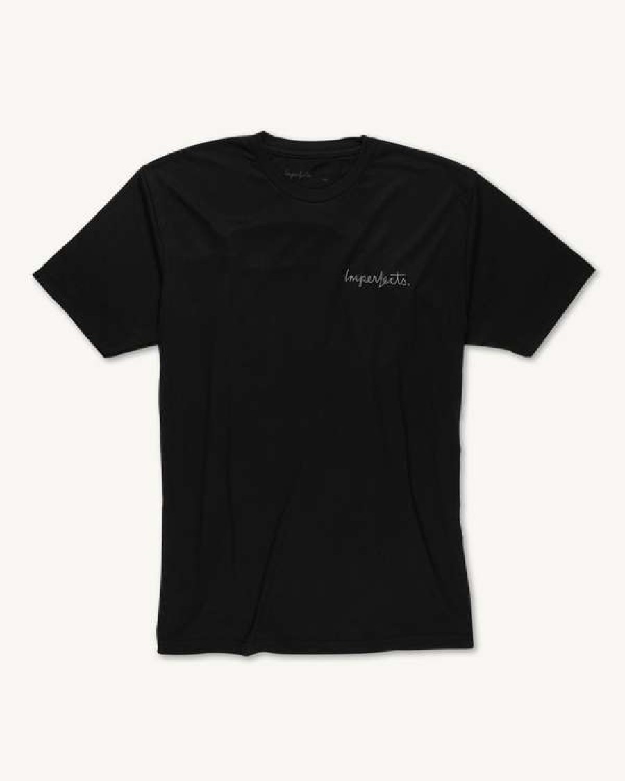 Apparel * | Shop Tee W/ Brushstroke In Black Quick Delivery