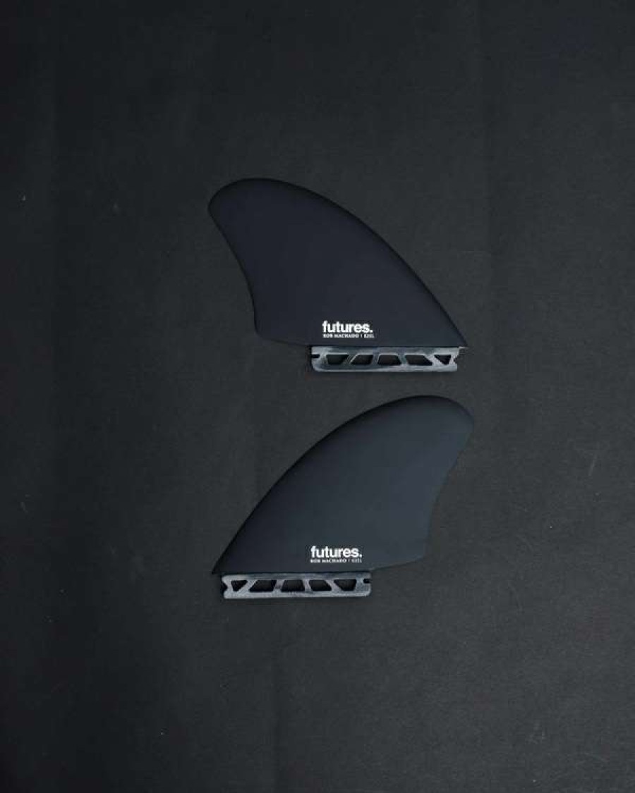 Fins * | Machado Keel Twin Fin Set In Black/Swirl New Arrivals