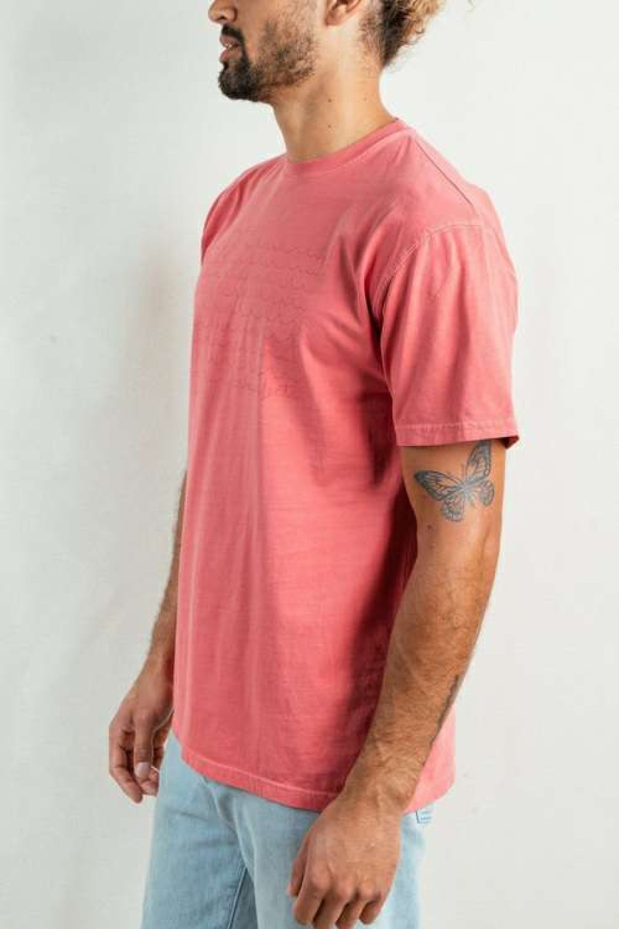 Apparel * | Og Waves Tee In Guava Classical