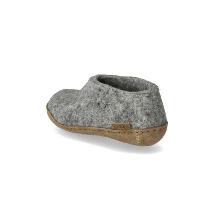 Imperfects Marketplace * | Glerups | The Juniors Shoe In Grey W/ Calfskin Sole Quick Delivery