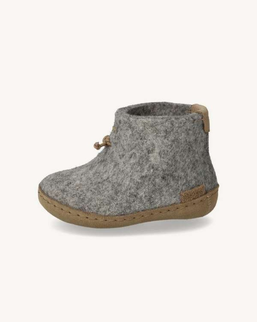 Imperfects Marketplace * | Glerups | The Kids Boot In Grey W/ Calfskin Sole Exclusive