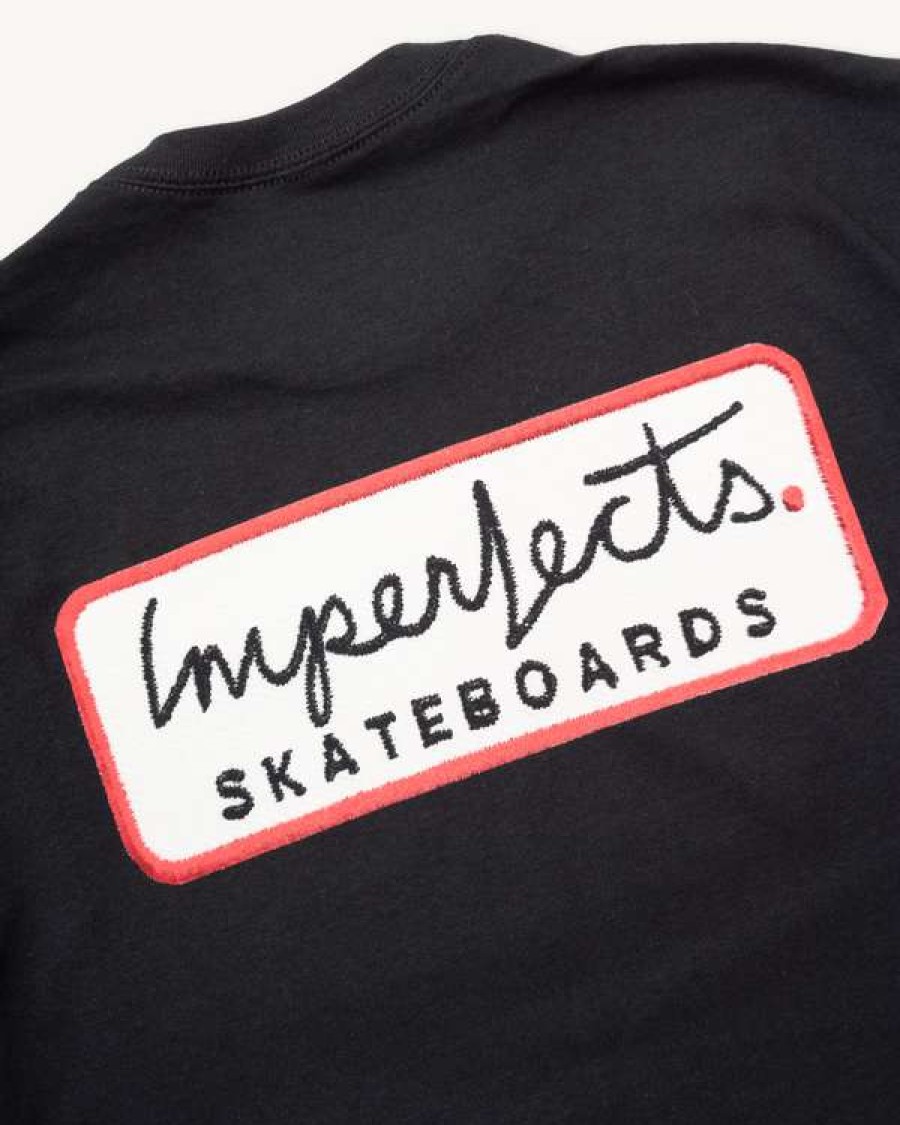 Apparel * | Skate Patch Tee In Jet Black New Threads