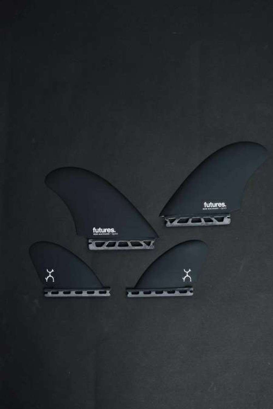 Fins * | Machado Quad Fins In Black/Swirl Closeout Sale