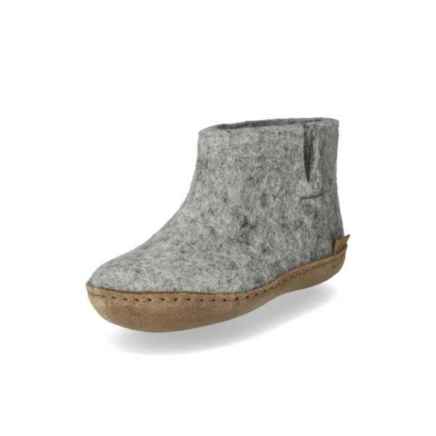 Imperfects Marketplace * | Glerups | The Juniors Boot In Grey W/ Calfskin Sole Original