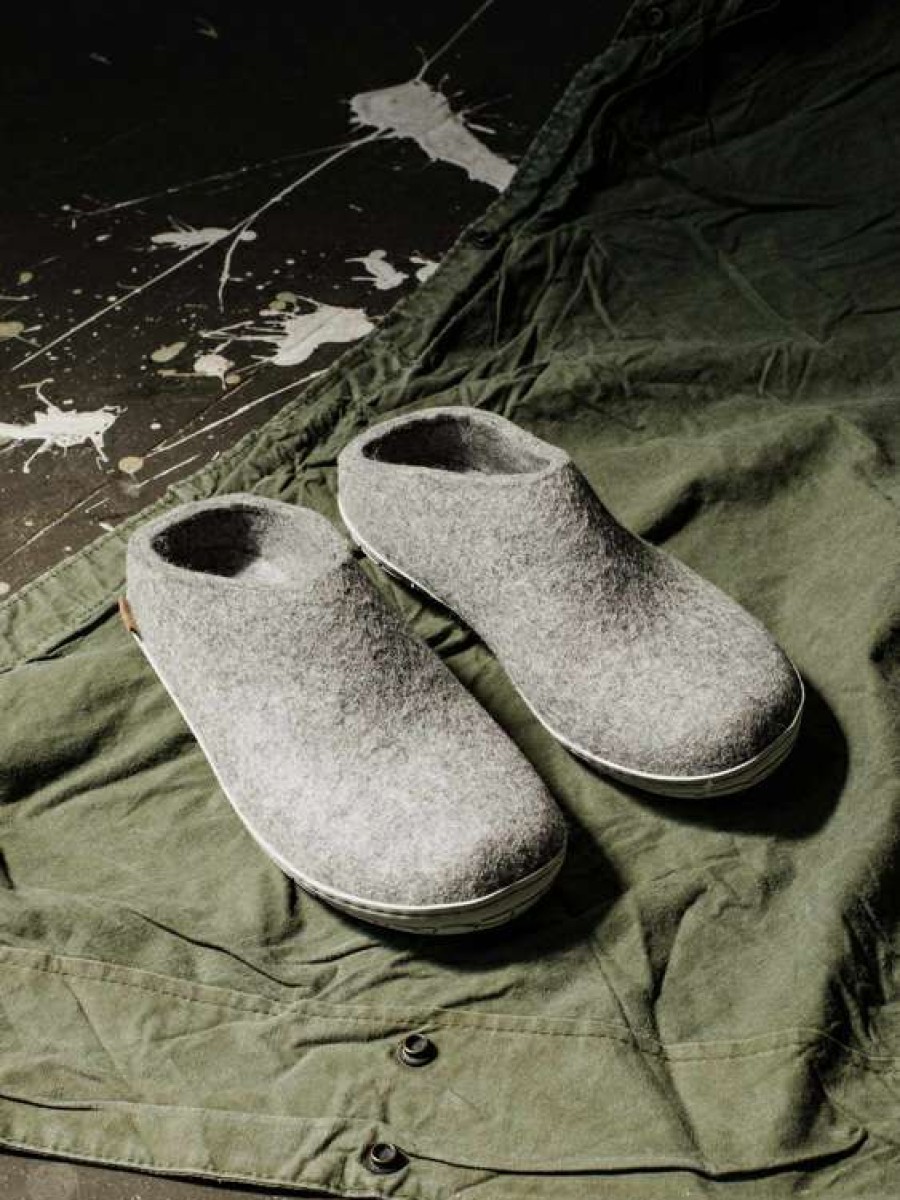 Imperfects Marketplace * | Glerups | Slip On In Grey W/ Grey Rubber Sole Online Store