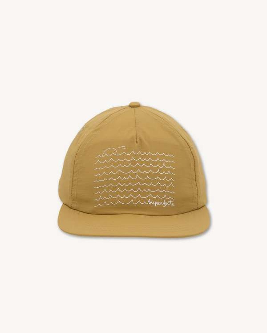 Accessories * | The Surf Cap | Og Waves In Beige Taslan Good Quality