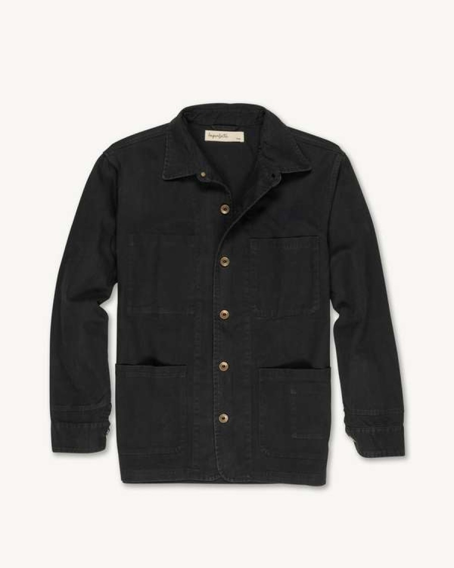 Apparel * | The Cunningham Coat In Obsidian Canvas Closeout Sale