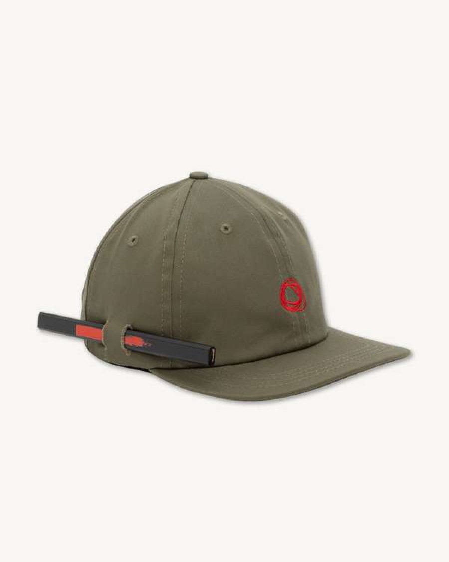 Accessories * | The Director'S Cap Scribble In Olive Twill Typical Style