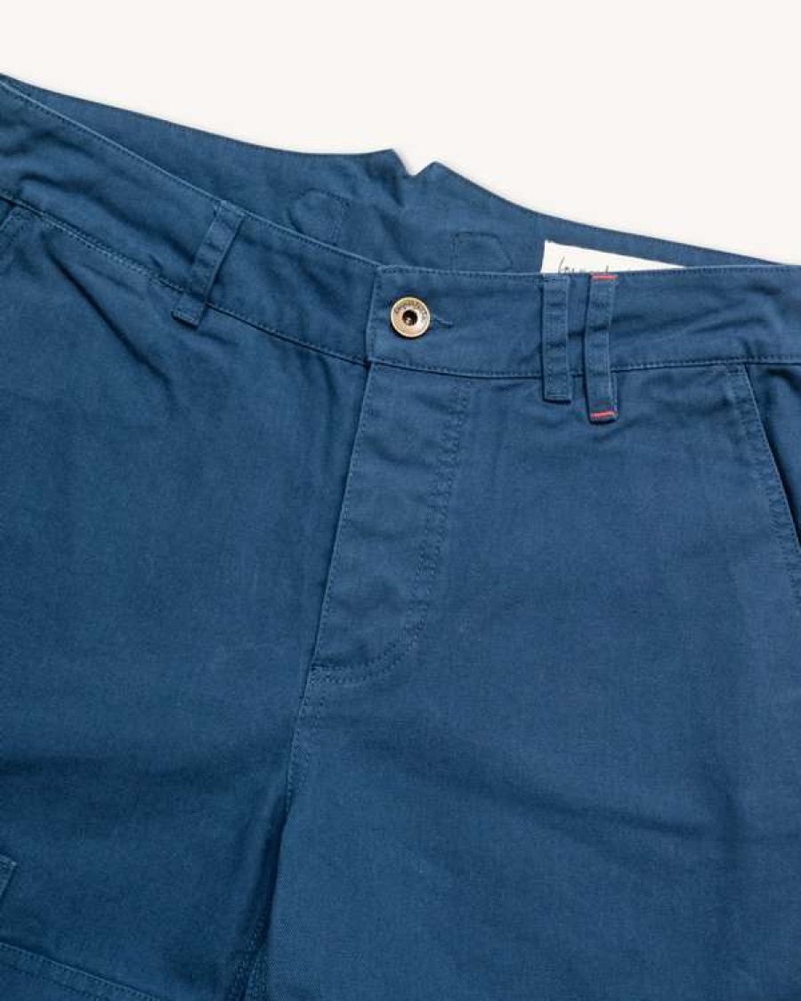 Apparel * | Courier Pant In Banks Street Blue Canvas Sale