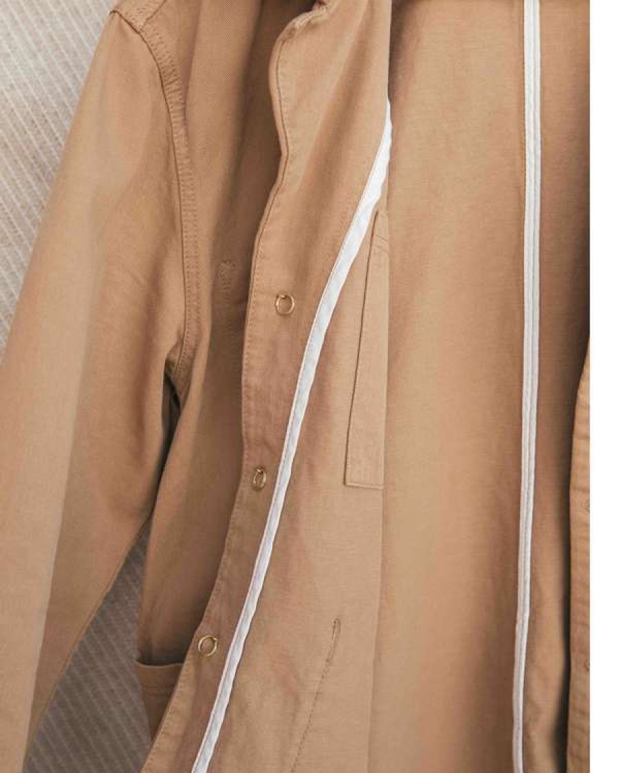 Apparel * | Cunningham Blazer In Kagawa Khaki Twill Best Quality