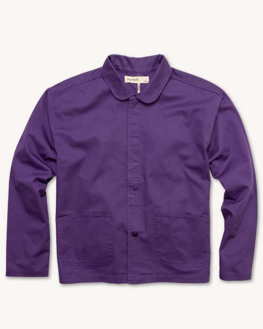 Apparel * | The Bell Coat In Purple Magic Twill Promotion