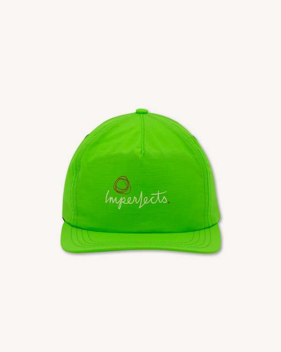 Accessories * | The Surf Cap In Hot Lime Taslan Bestsellers