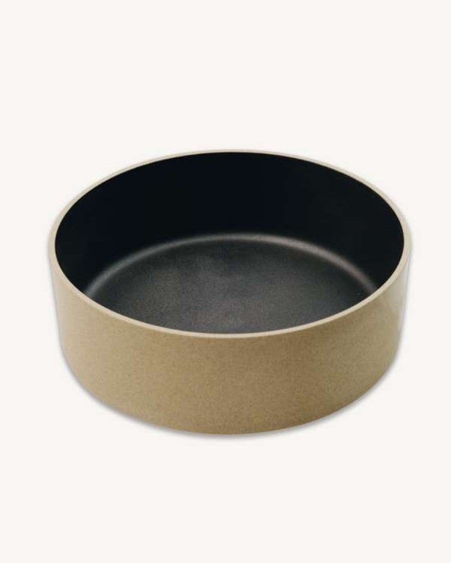 Accessories * | Japanese Porcelain Large Bowl In Black & Natural Two Tone Typical Style