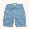 Apparel * | The Courier Short In Sky Blue Denim Quick Delivery