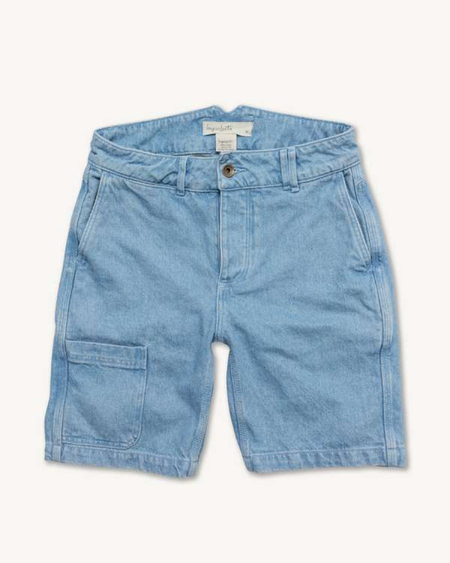 Apparel * | The Courier Short In Sky Blue Denim Quick Delivery