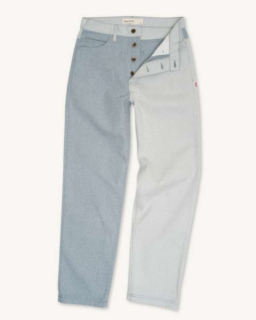 Apparel * | 329A Jean In Mismatched Post Consumer Denim Closeout Sale