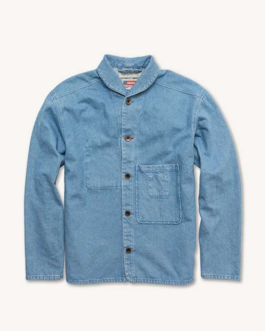 Apparel * | Shepherds Shirt In Sky Blue Denim Best Quality