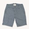 Apparel * | Courier Short In Rinsed Indigo Hickory Stripe Best Sale