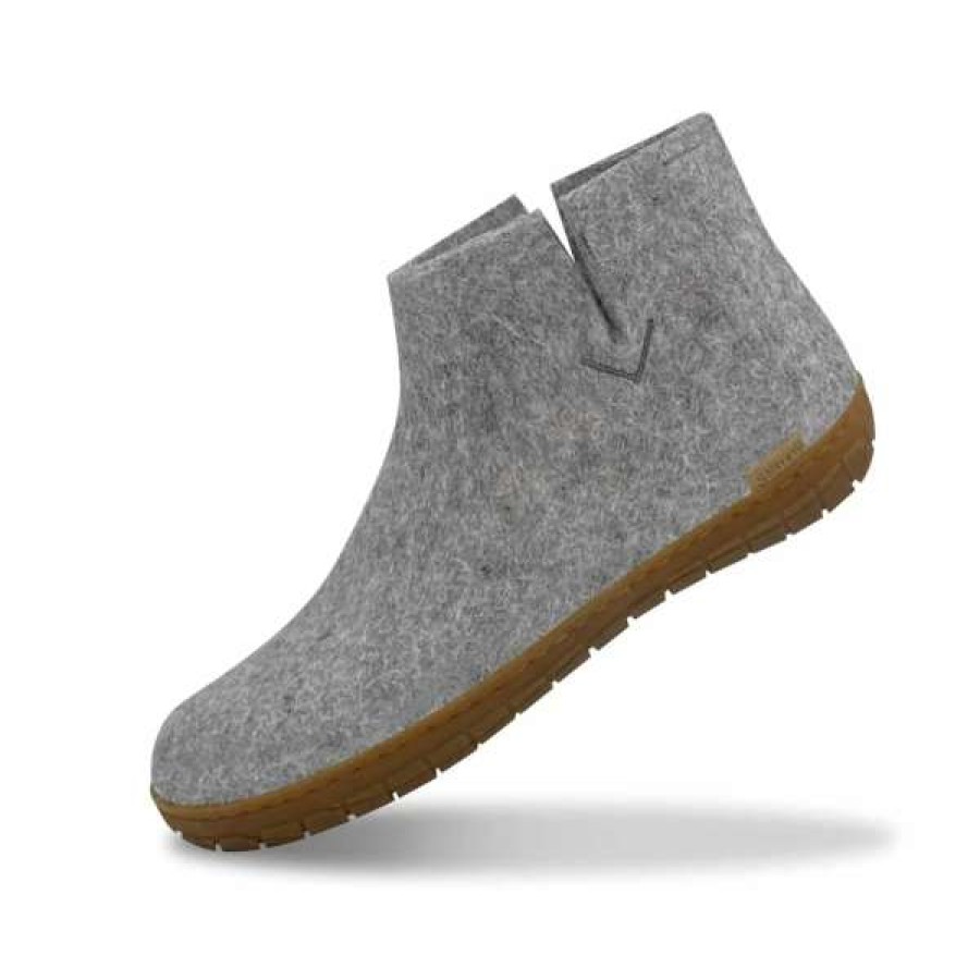 Imperfects Marketplace * | Glerups | The Boot In Grey W/ Honey Rubber Sole Online Sales