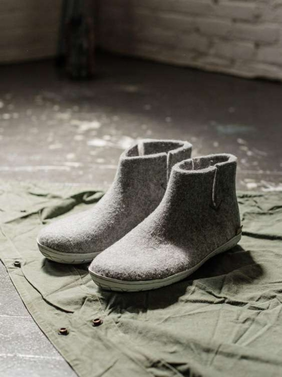 Imperfects Marketplace * | Glerups | The Boot In Grey W/ Grey Rubber Sole Store