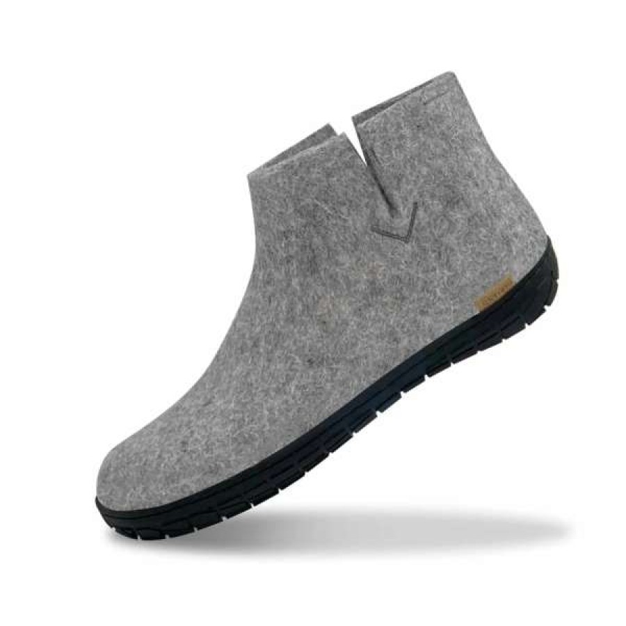 Imperfects Marketplace * | Glerups | The Boot In Grey W/ Black Rubber Sole New Arrivals